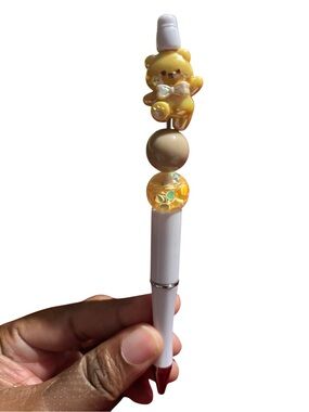 Handmade Yellow Bear  Pen